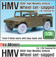 JSDGF HMV Sagged Wheel set (for Finemolds 1/35)