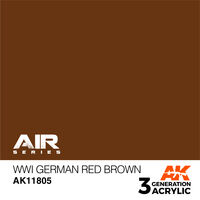 AK 11805 WWI German Red Brown