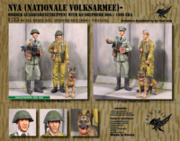 NVA(Nationale Volksarmee) Border Guards with K9 Dog - 1980 Era