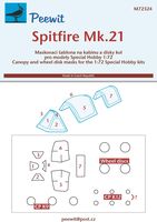 Canopy Mask For Spitfire Mk.21 (For Special Hobby Kits)