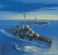 USS Heermann - American Destroyer (Model With Laser Cut Frames)