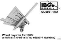Wheel Bays For Fw 190D - 3D Printed Set For The Whole IBG Models Fw 190D Family - Image 1