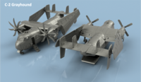 Grumman C-2 Greyhound folded wings (2 planes)